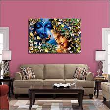 Radha Krishna Painting In Living Room Vastu Krishna Painting Canvas Painting Living Room Canvas