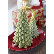 Green Tree Candles Crate And Barrel Pine Tree Candle Candle Tree Holiday Candles
