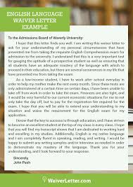 Sender`s address inside address dear sir/madam loan account no. Check Our Inspiring Reliable English Waiver Letter Sample
