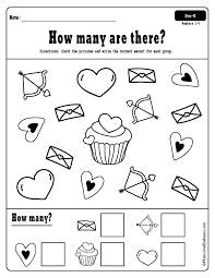 Valenitine S Day Worksheets For Preschoolers Free Printables Preschool Valentines Worksheets Counting Activities Preschool Preschool Worksheets
