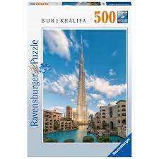 Celebrating their centenary in 2019, gibsons' are a firm favourite with puzzlers in the uk and worldwide, and are well known for their traditional and nostalgic designs. Puzzle Burj Khalifa Dubai Ravensburger 16468 500 Pieces Jigsaw Puzzles Towns And Villages Jigsaw Puzzle