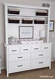 Baby Changing Table Dresser Combination Using An Ikea Hemnes Dresser Tutorial On Homewi Baby Changing Table Dresser Ikea Hemnes Dresser Changing Table Dresser