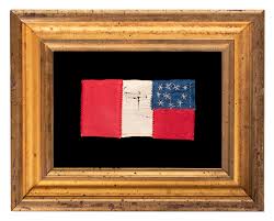 Back in ye olden days when i was learning to cross stitch circa 1988, counted cross stitch patterns all included little clipart directions on how to. Jeff Bridgman Antique Flags And Painted Furniture Confederate Bible Flag In An Interesting Variant Of The 1st National Design That Curiosly Resembles The 3rd National Pattern Ca May And July Of