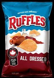 Ruffles All Dressed Are Vegetarian And Halal Potato Chip Flavors Snacks Potato Chips