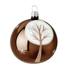 Christbaumschmuck Weihnachtsbaumkugel Baum Winter Aus Glas Braun D 7 Cm 20 94 Im 6er Set Angeboten Christmas Colors Christmas Bulbs Christmas Ornaments