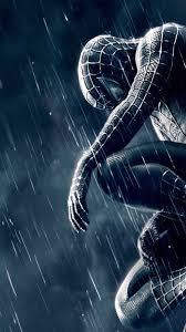 Only awesome hd spiderman wallpapers for desktop and mobile devices. Spiderman 3 Black And Blue Mobile Hd Wallpaper Vactual Papers Black Spiderman Pantalla De Cine Flash Fondos De Pantalla
