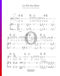 Unlimited access to over 1.1 million arrangements for every instrument, genre & skill levelstart your free month get your unlimited access pass!1 month free. Let The Sun Shine Sheet Music Piano Voice Guitar Pdf Download Streaming Oktav