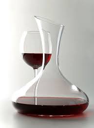 A Decanter And A Glass The Bent Stem Wine Decanter Decanter Wine Drinks