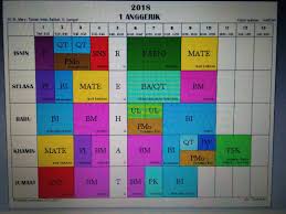 For more information and source, see on this link : Jadual Waktu Mengikut Kelas Sesi 2018 Sekolah Kebangsaan St Mary