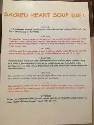 Sacred Heart Soup Diet Sacred Heart Soup Diet Heart Diet Sacred Heart Diet