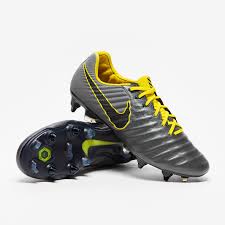 Nike Tiempo Legend Vii Elite Sg Pro Ac Dark Grey Black Yellow Soft Ground Mens Boots Pro Direct Soccer