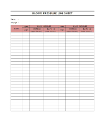 30 Printable Blood Pressure Log Templates Template Lab