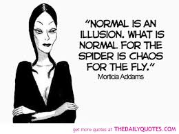 What is normal is the spider is chaos for the fly. Normal Is An Illusion What Is Normal For The Spider Is Chaos For The Fly Charles Addams