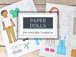 It's economical and allows for your kids to add their own dash of creativity as they design the clothes and the dolls. Printable Paper Doll Templates Color And Play The Kitchen Table Classroom