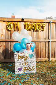 Gender Reveal Box Diy And Details From Our Gender Reveal Party