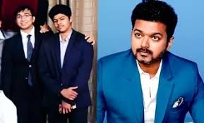 Vijay and sons golden passa with hanging white pearls. Vijay S Son Jason Sanjay S Latest Photo Goes Viral Tamil News Indiaglitz Com
