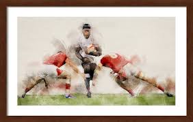 Two Man Tackle Rugby Watercolour Art Print Zazzle Com In 2021 Watercolor Art Prints Watercolor Art Rugby Art