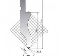 Straight Sword Right Angle Bending Standard Upper Punch