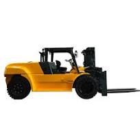 10 Ton Container Forklift Diesel Lifting Equipment With 2300mm Mast