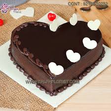Birthday Cake Heart Shape For Wife Love Infused Chocolate Cake Valentine Day Gift To Wife In 2020 Chocolate Truffle Cake Cake Name Chocolate Cake