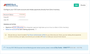 Reasons to use icici bank's internet banking platform: Zoho Inventory Icici Bank Integration User Guide Zoho Inventory
