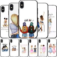 Shop iphone protective covers today. Girls Bff Best Friends Forever Cover Soft Silicone Black Phone Case For Iphone 5 5s Se 6 Plus 7 8 Plus X Xr Xs Max 11 Pro Max Phone Case Covers Aliexpress