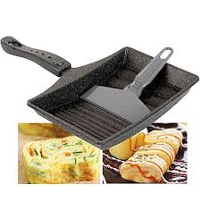 Curved Non Stick Omelette Pan With Spatula Japanese Rolled Omelet Pan Egg Pan Cookware Set Omelette Pan Pan