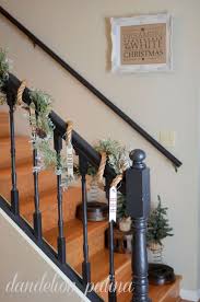 Other vintage touches (the sled, santa, and tin for the mini potted tree) add a sense of. 15 Festive Christmas Staircase Decor Ideas