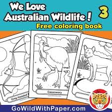 Children love to know how and why things wor. Australian Animal Coloring Book 3 Free Wildlife Colouring Pages