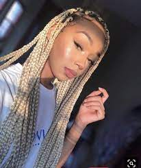 On Twitter Blonde Box Braids Hair Styles Curly Hair Styles