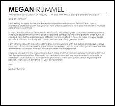 I read your advertisement recently for an experienced veterinary professional, and i am a great . Vet Receptionist Cover Letter Sample Livecareer Veterinary Assistant Job Cover Letter Career Change Cover Letter Cover Letter Example
