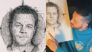 Dublin artist raffling off signed Matt Damon portrait for mental health  charity
