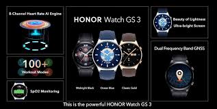 Die Honor Watch GS 3 mit Edelstahl ...