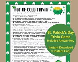 From wearing green to corned beef, how much do you know about st. St Patricks Day Game Etsy