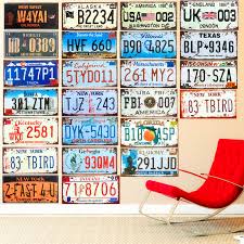Well you're in luck, because here they come. United States Shabby Chic Car License Plates Decorative Metal Signs Vintage Home Bar Motorcycle Wall Decor Iron Plaque 30x15cm Plaques Signs Aliexpress
