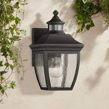 They are available in different styles and designs. John Timberland Outdoor Wall Light Fixture Black 12 Clear Seedy Glass Motion Sensor For Exterior House Porch Patio Deck Walmart Com Walmart Com