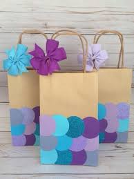 Mermaid Birthday Party Goodie Bags These Adorable Mermaid Gift Bags Actually Contain A Special Surprise For Each Party Mermaid Theme Birthday Mermaid Birthday Party Decorations Mermaid Birthday