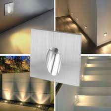 Wall sconce (3) bulbs included. 6x 1w Led Recessed Step Stair Wall Light Indoor Walkway Sconces Corner Foot Lamp Ebay Stair Wall Lights Wall Lights Stair Walls