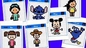 Découvrez de nombreuses illustrations 2d et 3d ou créez vos propres œuvres pixellisées. 20 Modeles De Pixel Art Disney A Telecharger Gratuitement Un Jour Un Jeu