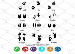 | view 238 baby footprint illustration, images and graphics from +50,000 possibilities. Animal Tracks Svg Bundle 12 Different Animal Footprints Svg By Amittaart Thehungryjpeg Com