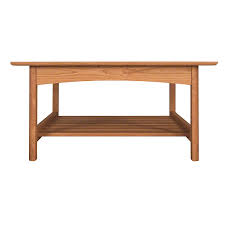 Handcrafted solid wood coffee tables, from mission to modern! Shaker Square Coffee Table With Shelf Real Solid Cherry Walnut Maple Wood