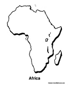 Detail color map of african continent with borders. Maps Of Africa Coloring Pages African Maps