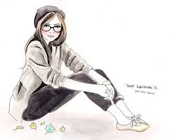 Waiting By Nicolsepulvedan On Deviantart Girl Drawing Cute Drawings Cute Girl Drawing