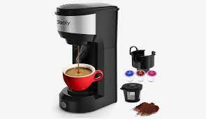 You can also remove the plastic cup platform to fit a travel mug before your morning commute. This Single Serve Coffee Maker Brews Grounds Or K Cups For Just 20 Cnet