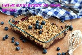 Get the full recipe here. Light And Healthy Blueberry Crisp Vegan Nut Free Oatmeal With A Fork