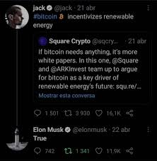 The key word is almost. Elon Musk Doubles Down On Bitcoin Energy Consumption Fud Says Bitcoin Energy Consumption Is Insane