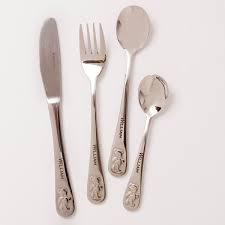 Stainless steel kitchen utensil set australian animals for kids. Teddy S Table Engraved Cutlery Set Hardtofind