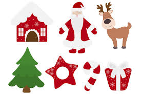 Download Set New Year Christmas Elements Vector Illustration 851579 Illustrations Design Bundles In 2020 Vector Illustration Illustration Design Illustration SVG Cut Files