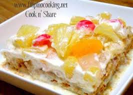 Graham Crema De Fruta Recipe Panlasang Pinoy Recipes Recipe Desserts Filipino Desserts Dessert Recipes