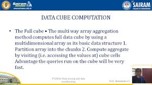 Efficient processing of olap queries. Lecture Video 17cs651 Module2 Efficient Data Cube Computation Dr Renukadevi S Youtube